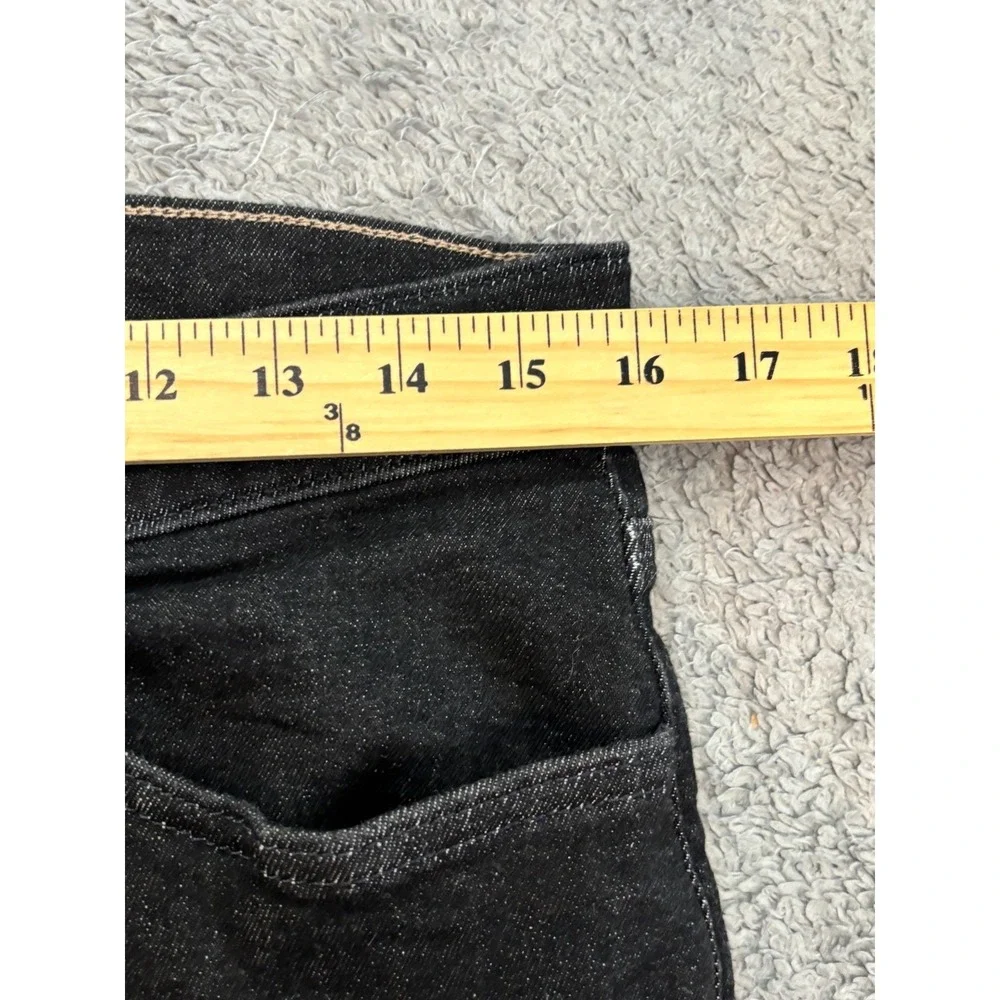 Banana Republic Jeans Mens 32x30 Black Straight Fit Stretch Casual Rocker Grunge